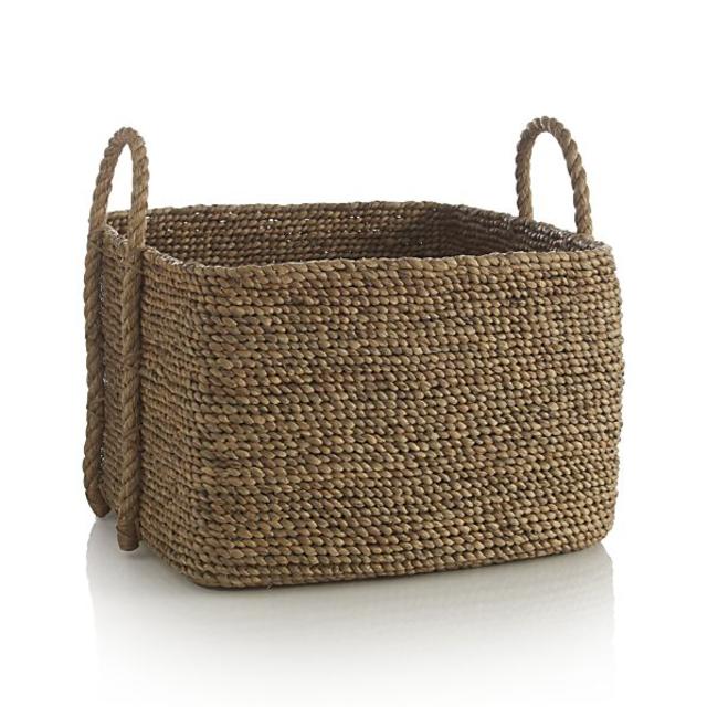 Tyler Square Basket with Rope Handle
