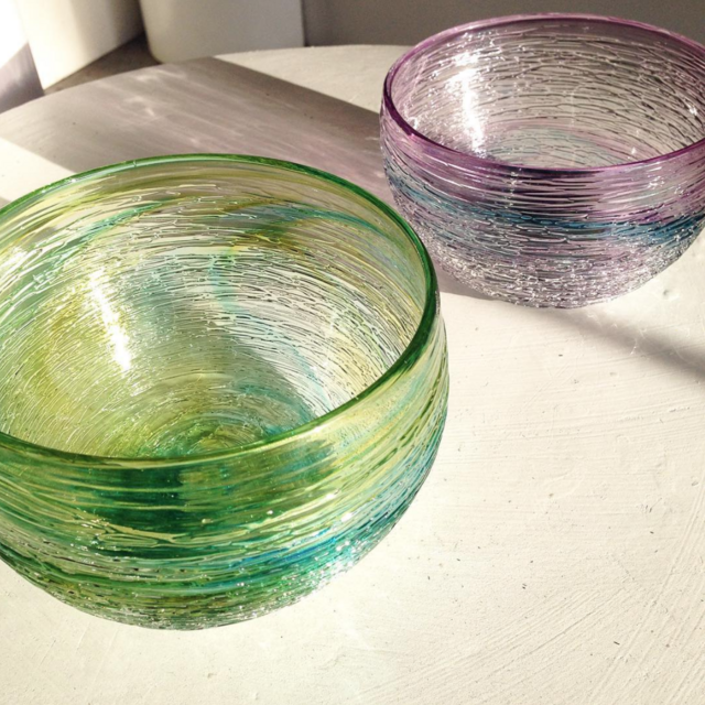 Small Glass Dip Bowl — Kathryn Adams North Carolina Glass Center