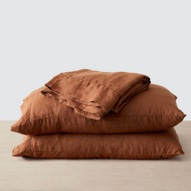 Stonewashed Linen Sheet Set: Sienna Size Queen - The Citizenry