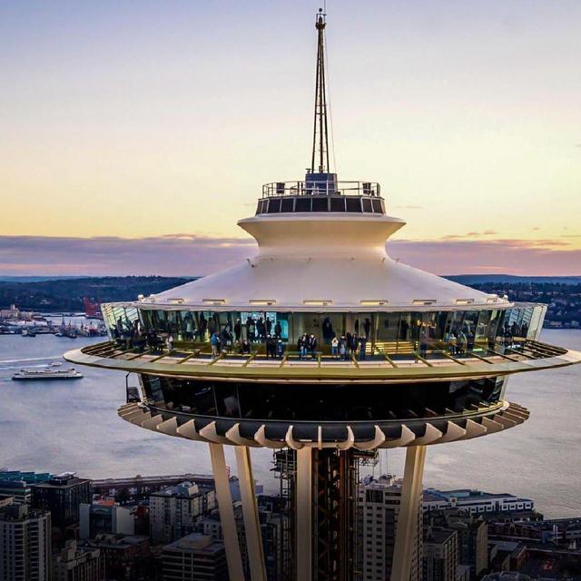 Space needle observation deck