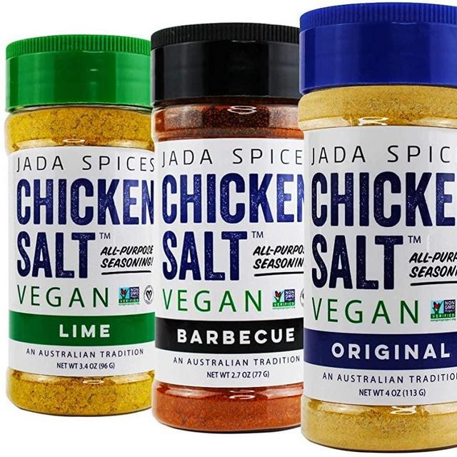 JADA Spices Chicken Salt Spice and Seasoning Set - Pack of 5 Seasonings - Vegan, Keto & Paleo Friendly - Perfect for Cooking, BBQ, Grilling, Rubs, Popcorn and more - Preservative & Additive Free