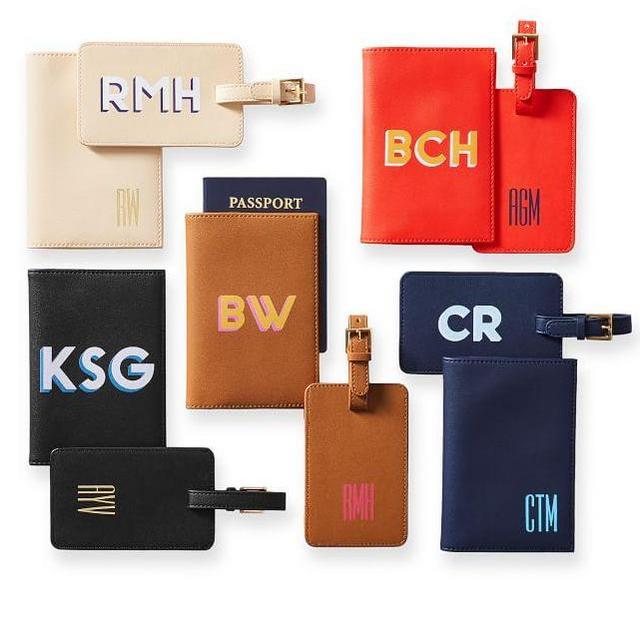 Fillmore Vegan Leather Luggage Tag and Passport Case - Personalized