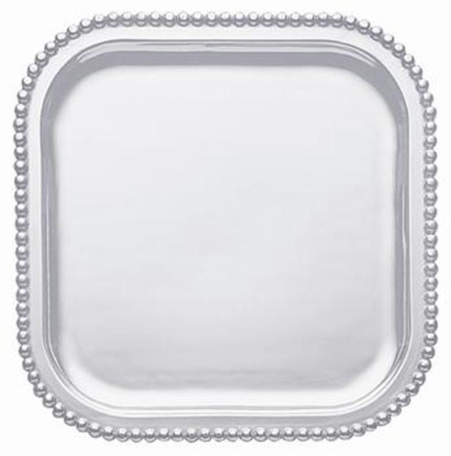 Pearled Square Platter