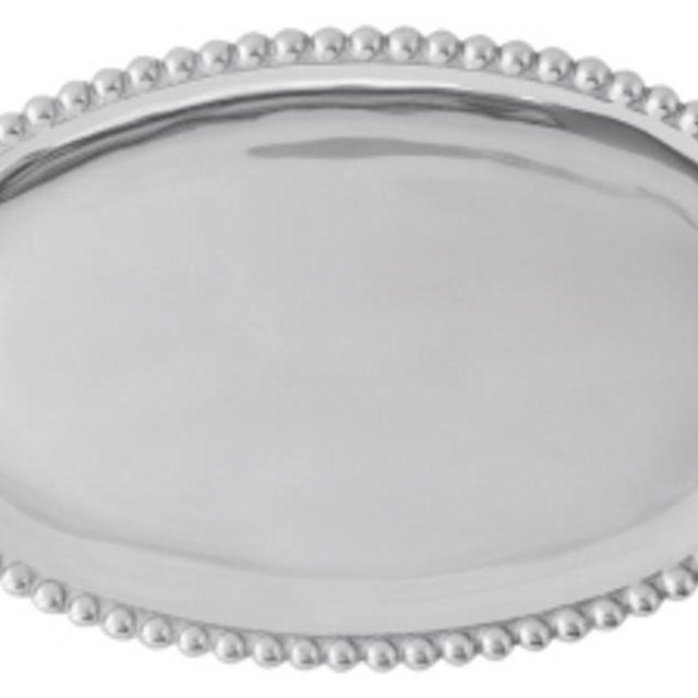 Pearled Oval Platter