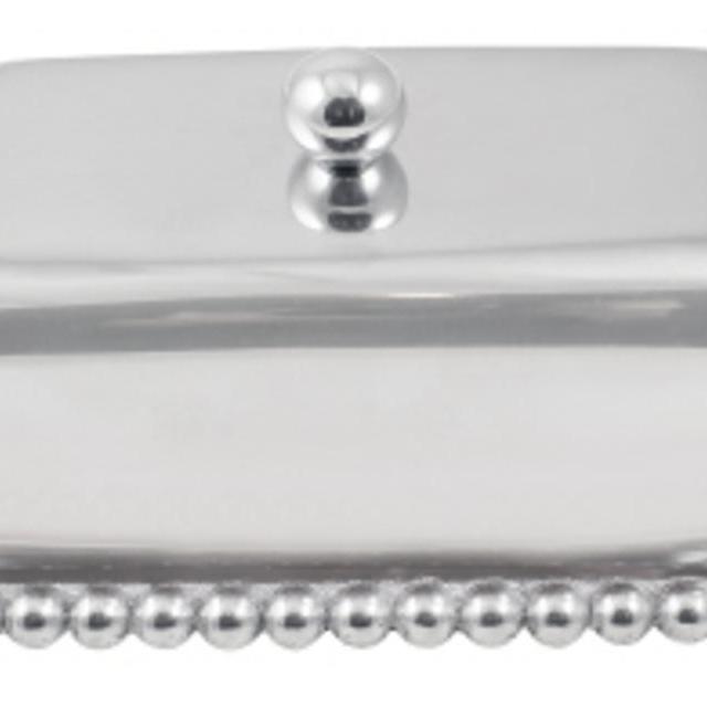 Pearled Butter Dish