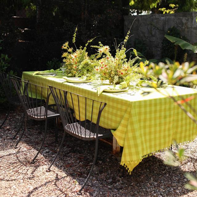 GINGHAM – Citron Tablecloth Large