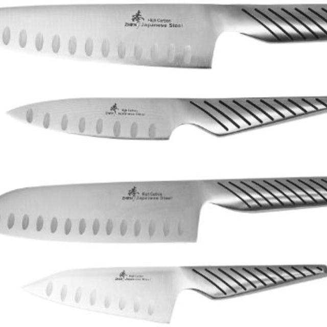 ZHEN Japanese Steel 8-Inch Chef's Knife and 7-Inch Santoku Knife Set