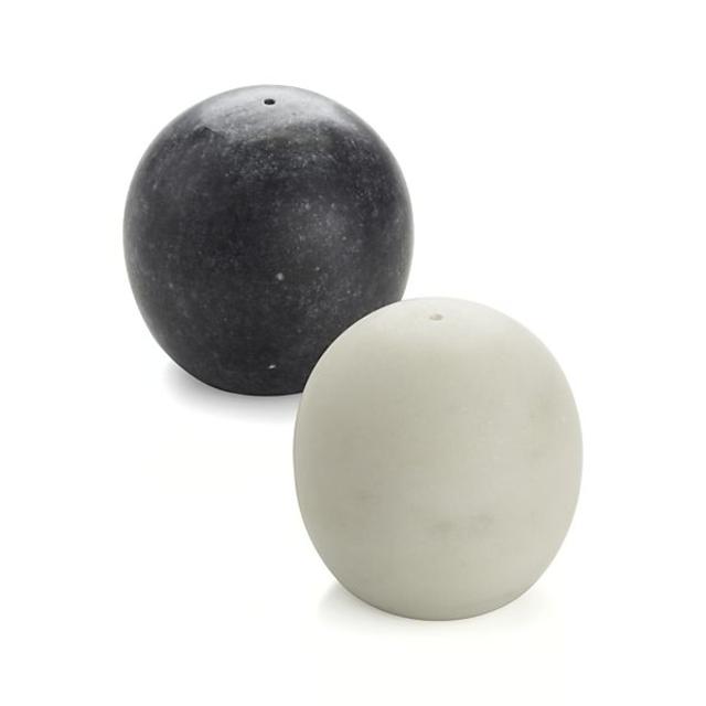 Marble Salt and Pepper Shakers