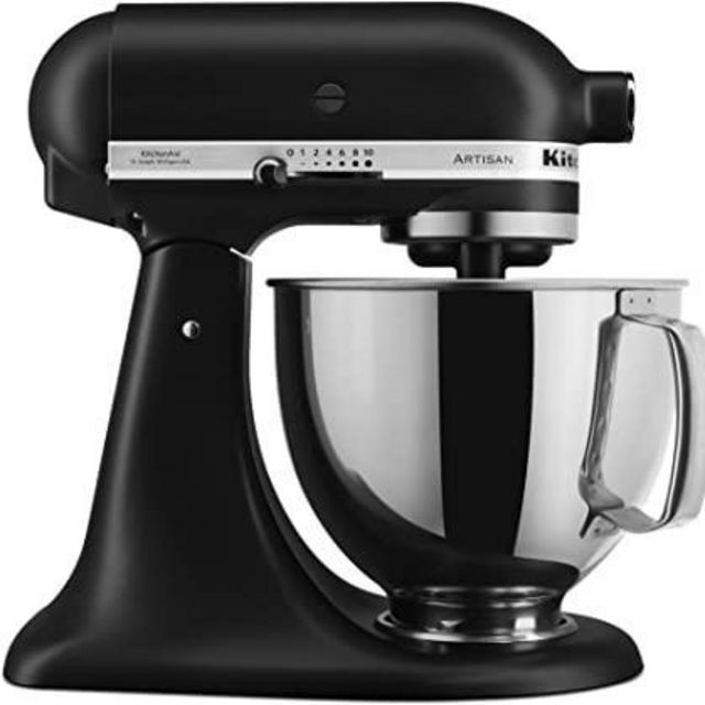 KitchenAid 5-Qt. Tilt-Head Stand Mixer KSM150PSBM Artisan Series, 5 Quart, Black Matte