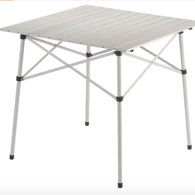 Coleman Outdoor Folding Table | Ultra Compact Aluminum Camping Table, White