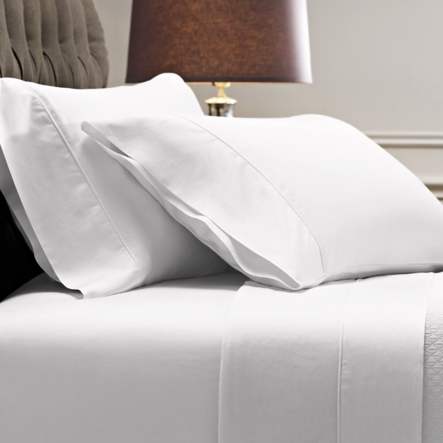 RH | Italian Vintage Washed Sateen Sheets King White