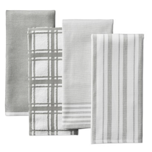 Williams Sonoma Super-Absorbent Multi-Pack Towels, Set of 4- Drizzle Grey