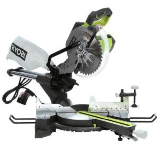 15-Amp 10 in. Sliding Miter Saw with Laser