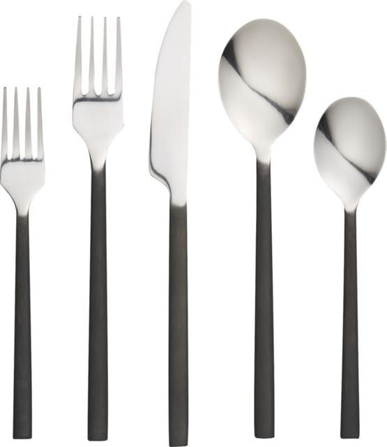 cb2 20-piece pattern 127 flatware set