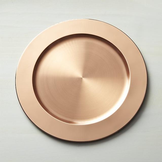Copper Plated Charger Plate