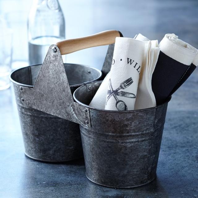 Williams-Sonoma Open Kitchen Galvanized Bucket