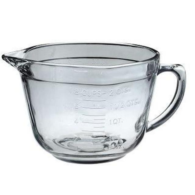 Anchor Hocking 2 Quart Ovenproof Glass Batter Bowl , Clear , 2 L -