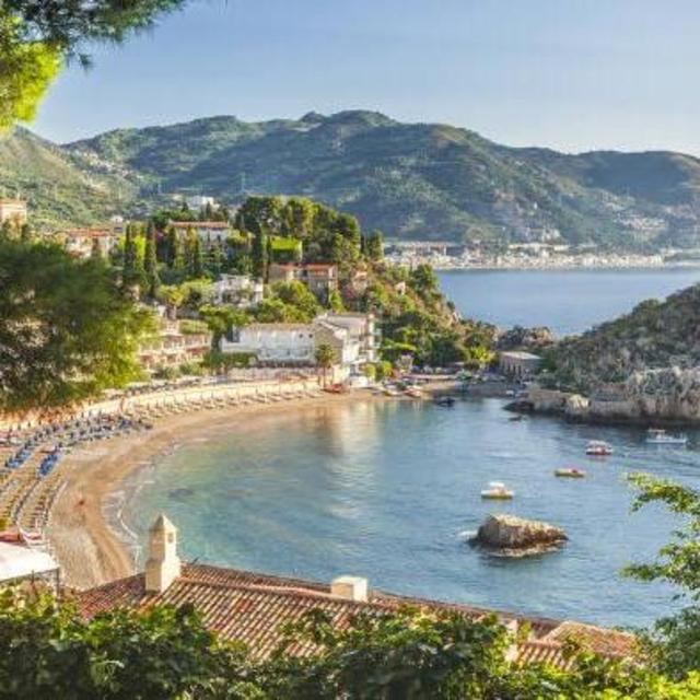 Dinner in Taormina on Our Honeymoon
