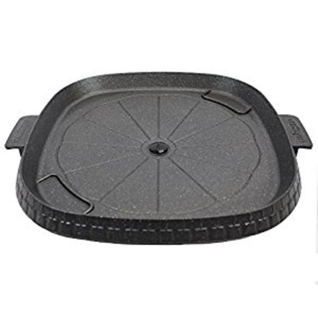 Stove Top Smokeless Grill with Oil Drain Outlet, Non-Stick Marble Coating Surface Indoor BBQ, Korean BBQ, Die Casting Aluminum Stove Top Indoor/Outdoor Grill (100% PTFE and PFOA Free)
