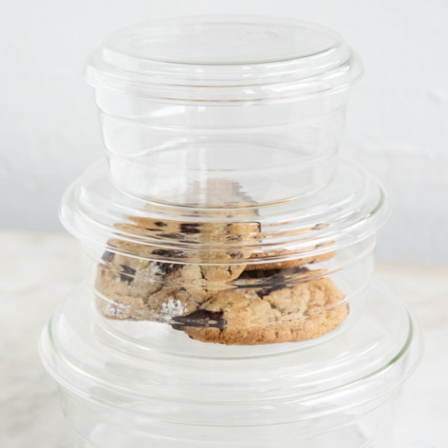 Three-Piece Glass Microwave Set
