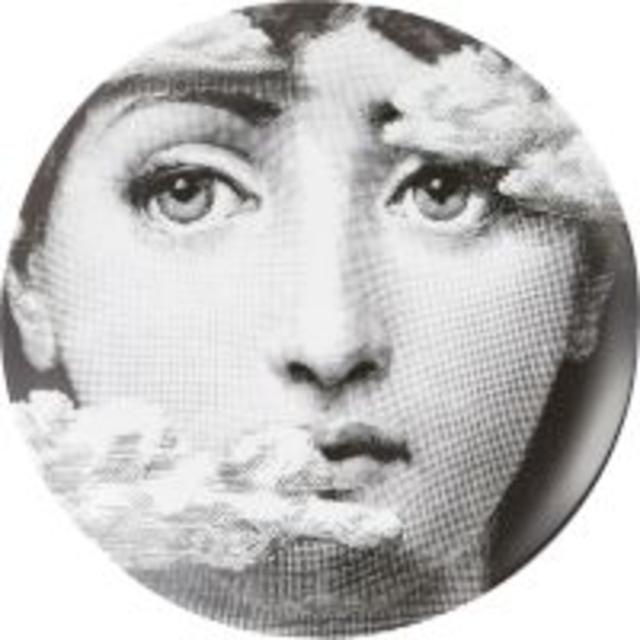 FORNASETTI "Face Behind Clouds" Plate