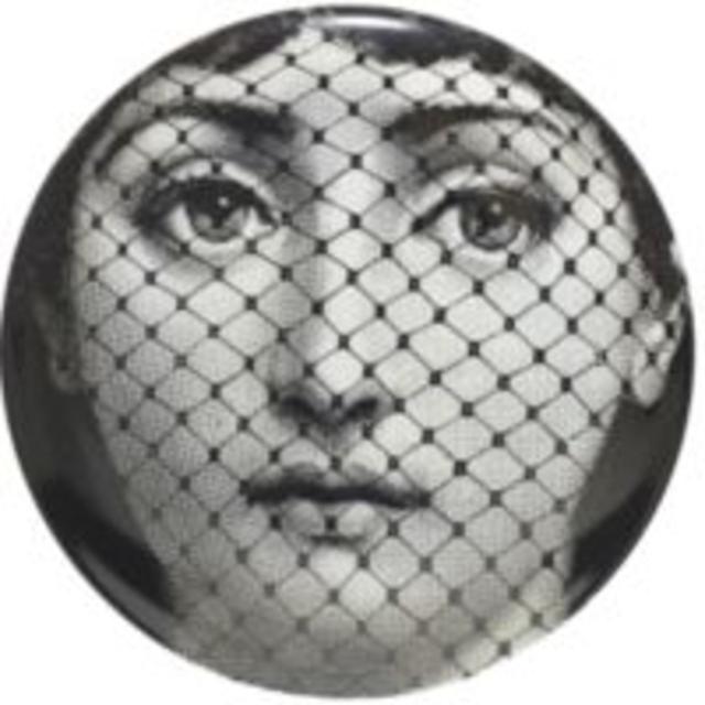 FORNASETTI "Woman's Face Behind Veil" Plate