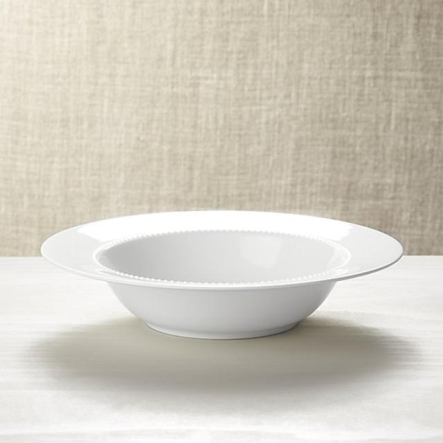 Staccato White Pearl Serving Bowl