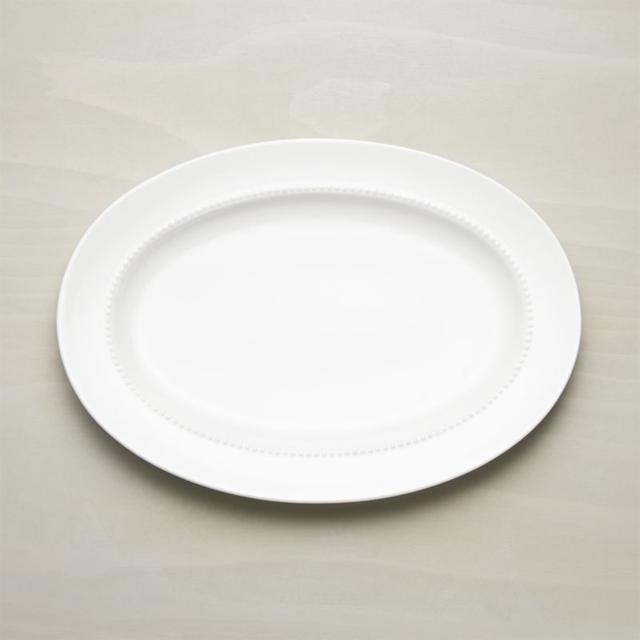 Staccato White Pearl Platter