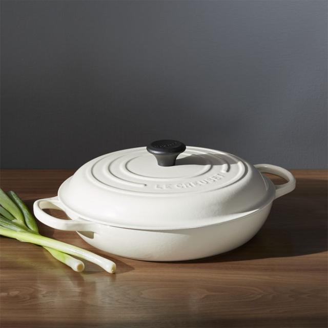 Le Creuset ® Signature 3.75 qt. Cream Everyday Pan