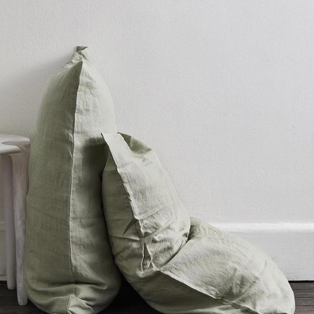 Sage 100% French Flax Linen Pillowcases (Set of Two)