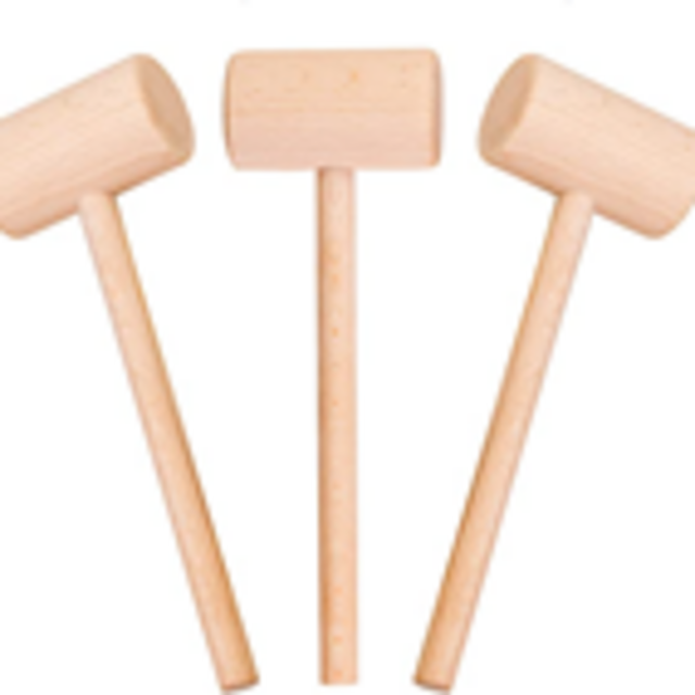 Wooden Crab Mallet, Crab Mallet for Lobster, Crab and Other Shellfish, 3Pcs