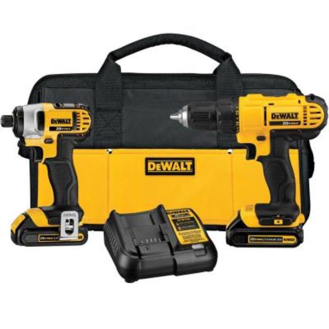 20-Volt Max Lithium-Ion Cordless Combo Kit (2-Tool)