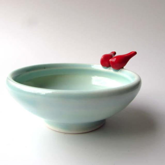 Love Bird Ring Catchall in Sweet Mint
