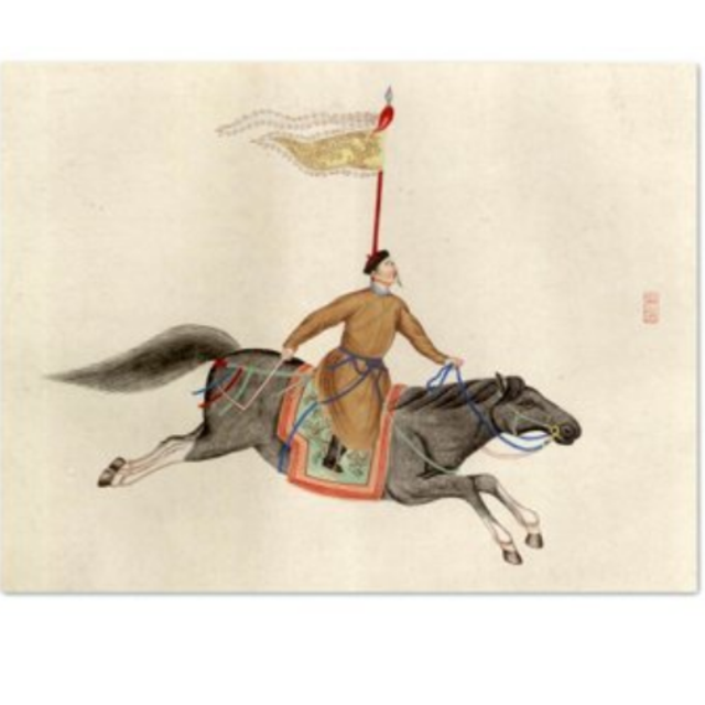 Custom Framed Chinese Warriors (set of 2) by William Stafford