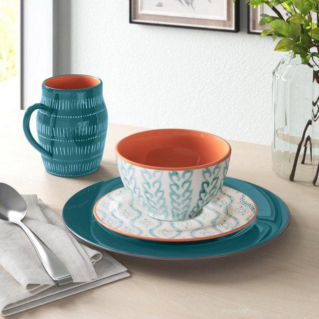 Viggo 16 Piece Dinnerware Set, Service for 4