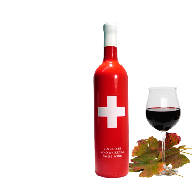 Bottle of Wine after Skiing (Honeymoon)