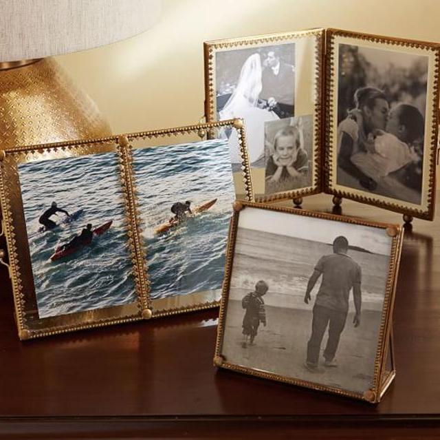 Brass Rimmed Frames- large bi-fold