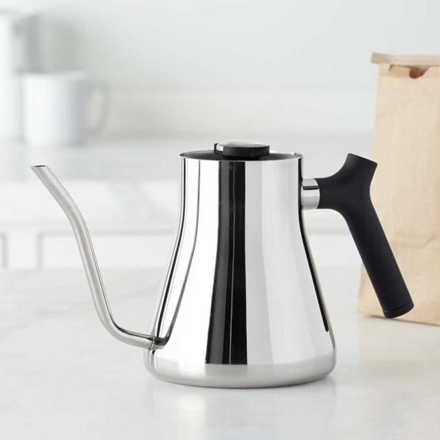 Fellow Pour-Over Kettle with Thermometer, Stainless-Steel