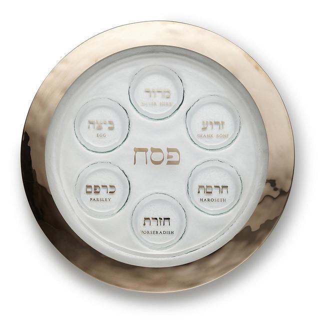 AnnieglassPlatinum Seder Plate