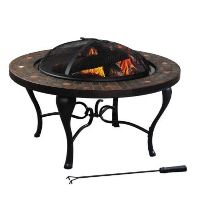 Bavaria 35 in. Tile Top Fire Pit