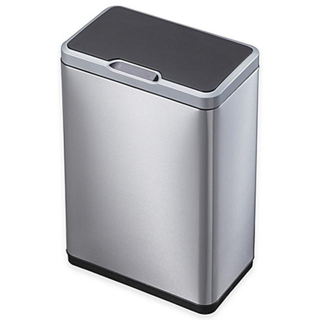 EKO Mirage Stainless Steel Rectangular 50-Liter Sensor Trash Can