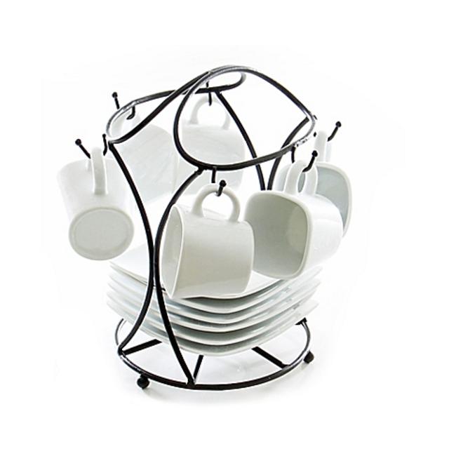 B. Smith 13-Piece Espresso Set with Stand