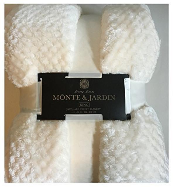 Monte & Jarden Jacquard Velvet Blanket Queen by luxury linens
