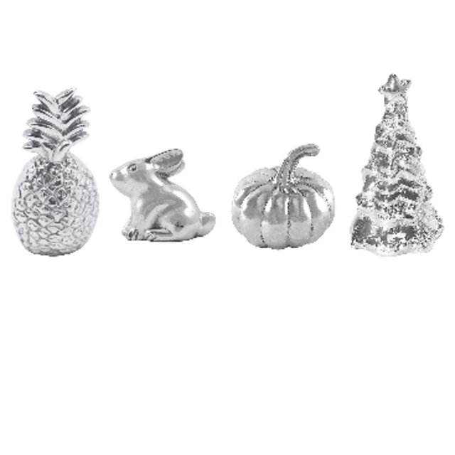 Mariposa Weight Set of 4 Promotion - Pineapple, Bunny, Pumpkin & Christmas Tree