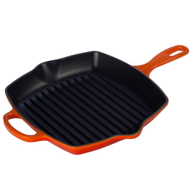 Le Creuset Signature Square Grill, 10.25" (Color: Marseille)