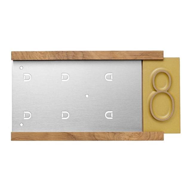 Neutra 4-Tile Track Teak/SS