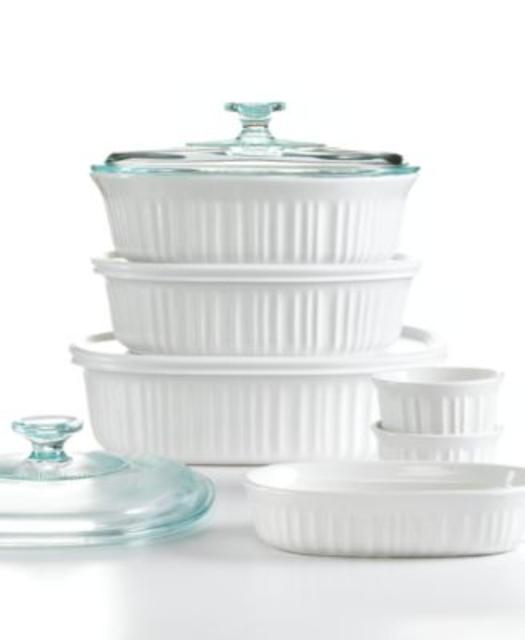 Corningware French White 10 Piece Bakeware Set