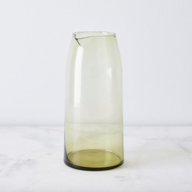Handblown Pitcher (Olive)