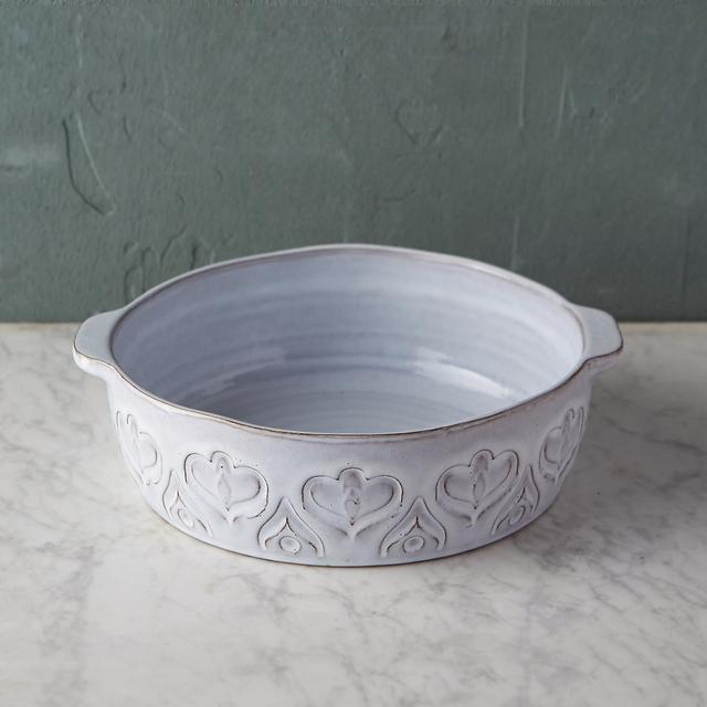 Embossed Terracotta Baking Dish, Small