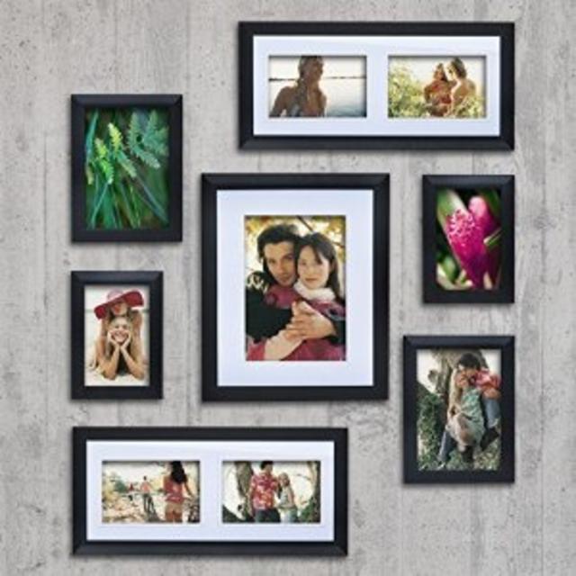 Black Picture Frame Set (set OF 7)